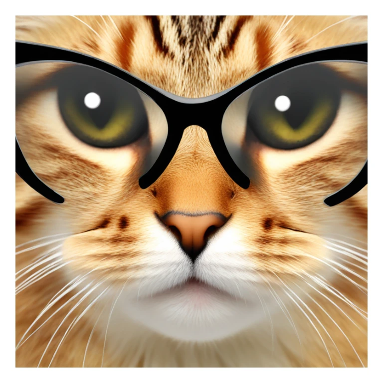 Y2K  Sports Sunglasses front view cat eye sticker