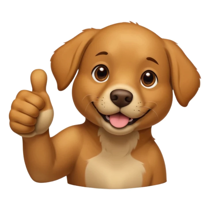 An adult Labrador's paw giving a thumbs up. sticker
