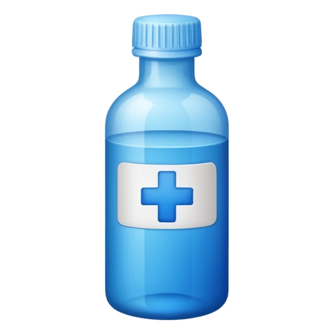 medical grade bottle of dye sticker