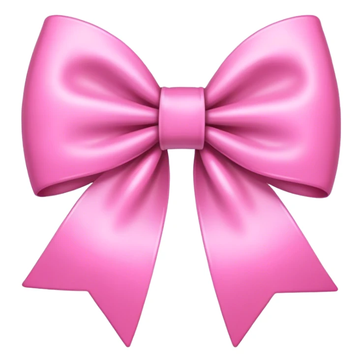Pink bow sticker