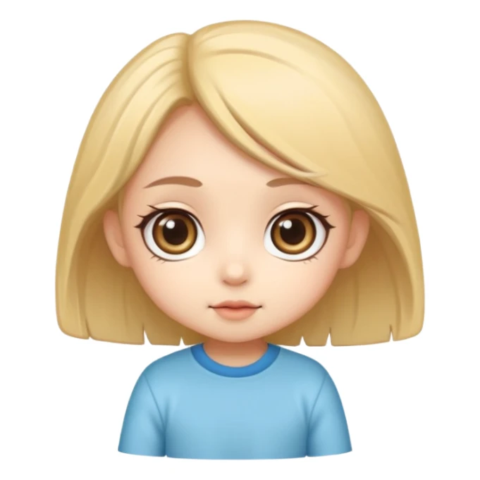 cute chibi cartoon, big eyes, soft shading, smooth gradients, clean outlines, high detail, sticker style sticker