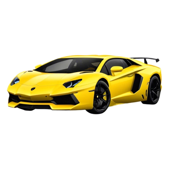 Lamborghini Aventador - Lamborghini (Model Year: 2021) (Iconic colour: Yellow) sticker