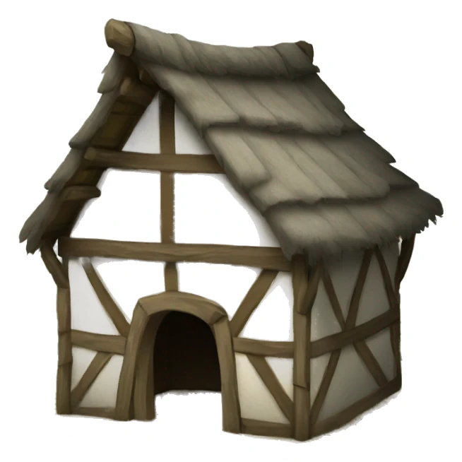 medieval hut sticker