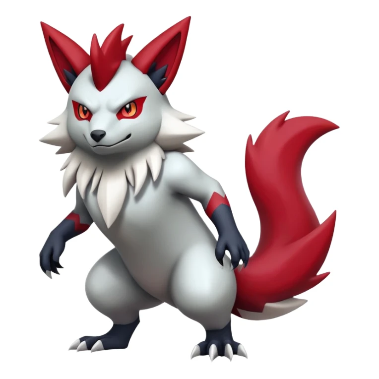Zoroark-Zangoose-Fakémon-hybrid-creature (full body)  sticker