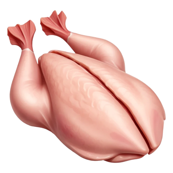 pieces of raw chicken sticker