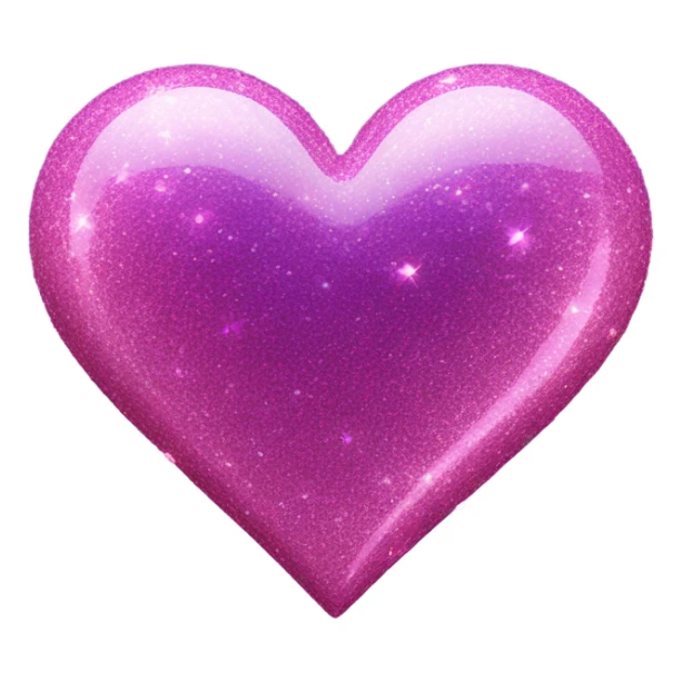 Pink and Purpl heart with glitter  sticker