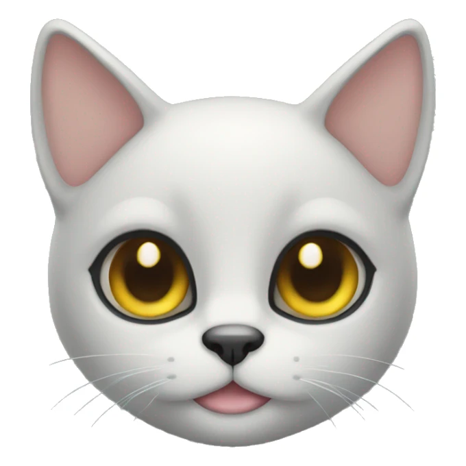 The face of a black cat  sticker