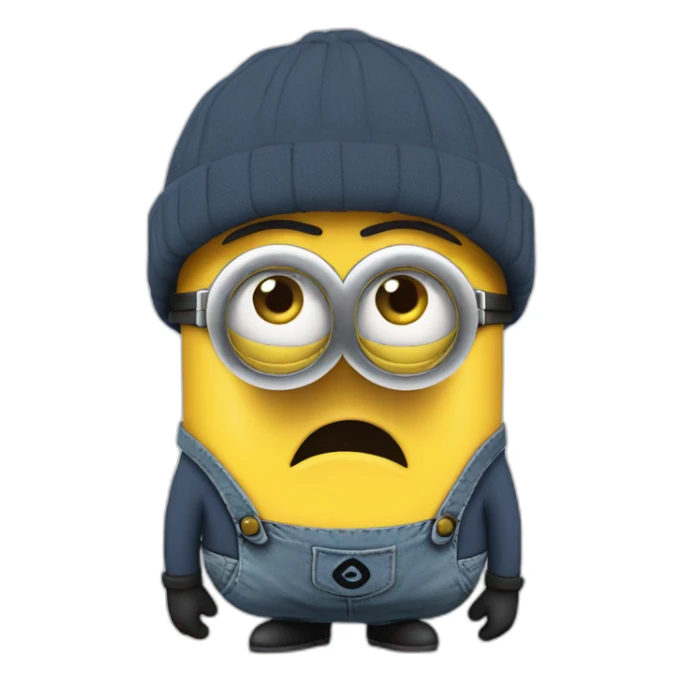 depressed minion , flyers Tunisia  sticker