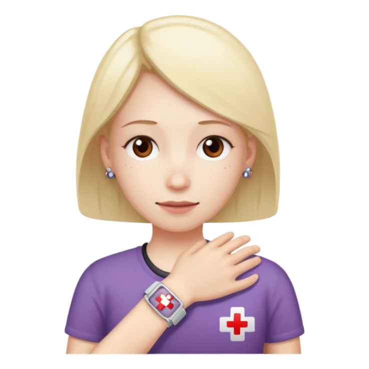an emoji with the invibke disability of chrons disease sticker