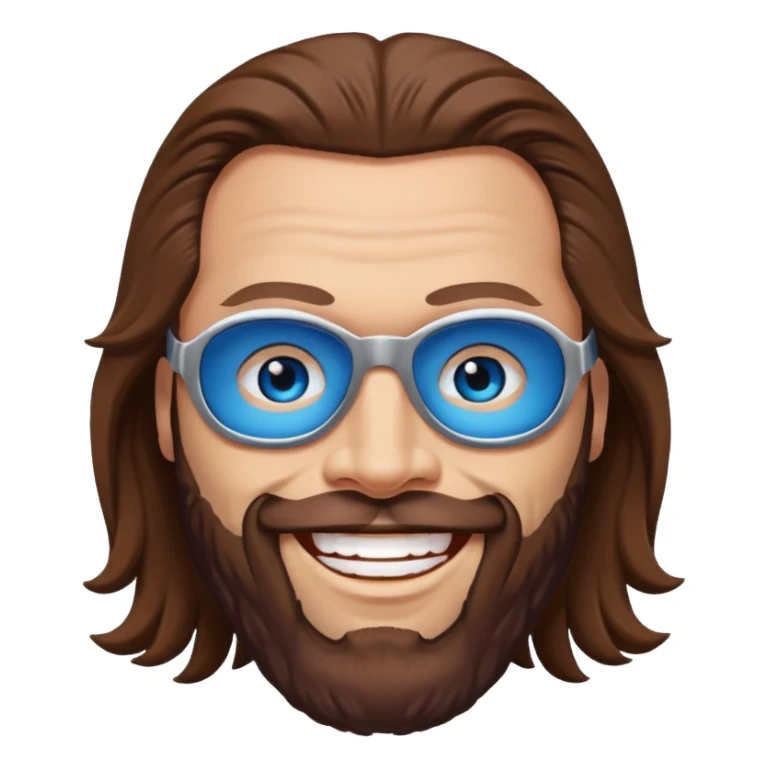 Randy Macho Man Savage blue eyes, brown hair sticker