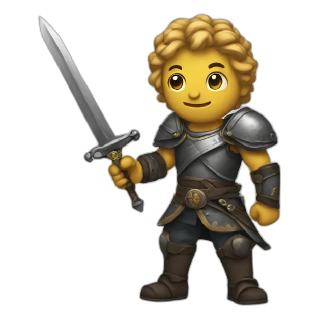 Gats with a sword and an iron hand sticker