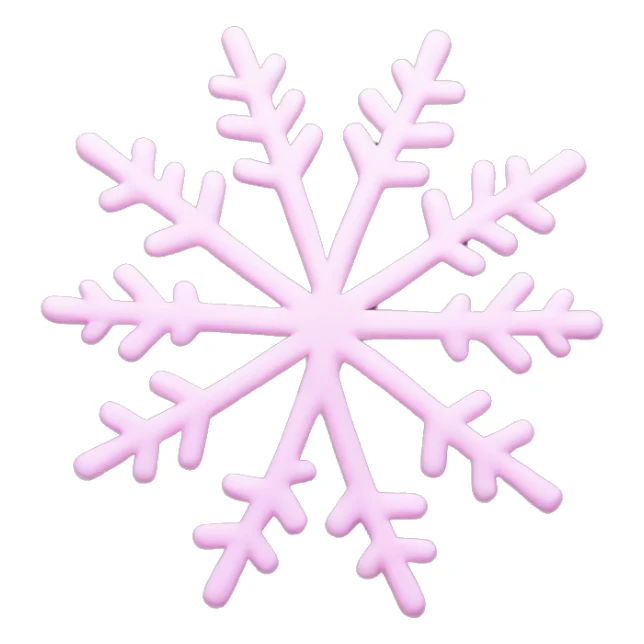 pastel pink snowflake  sticker