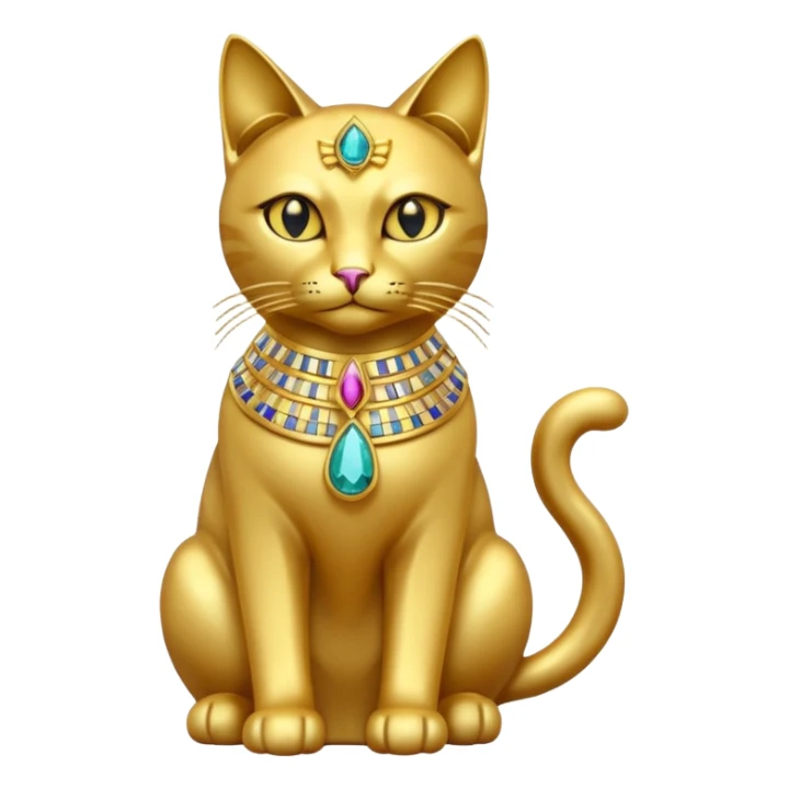 Egyptian Cats: Cat statue with gems









 sticker