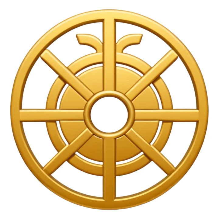 chakana symbol, single color, no effects, apple emoji style sticker