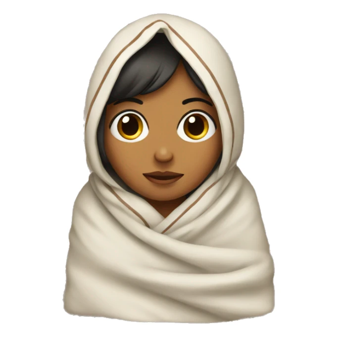 Mexican girl in blanket sticker