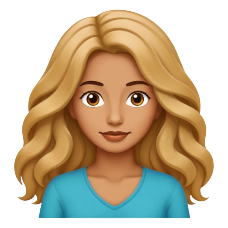 digital nomads long wave hair woman  sticker