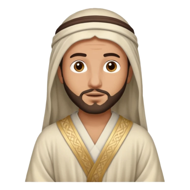 male bible character from the middle east sticker