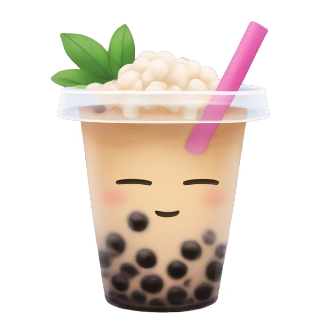 Bubble tea sticker