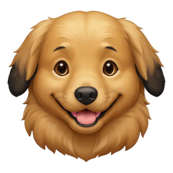 golden retriever with black scubs sticker