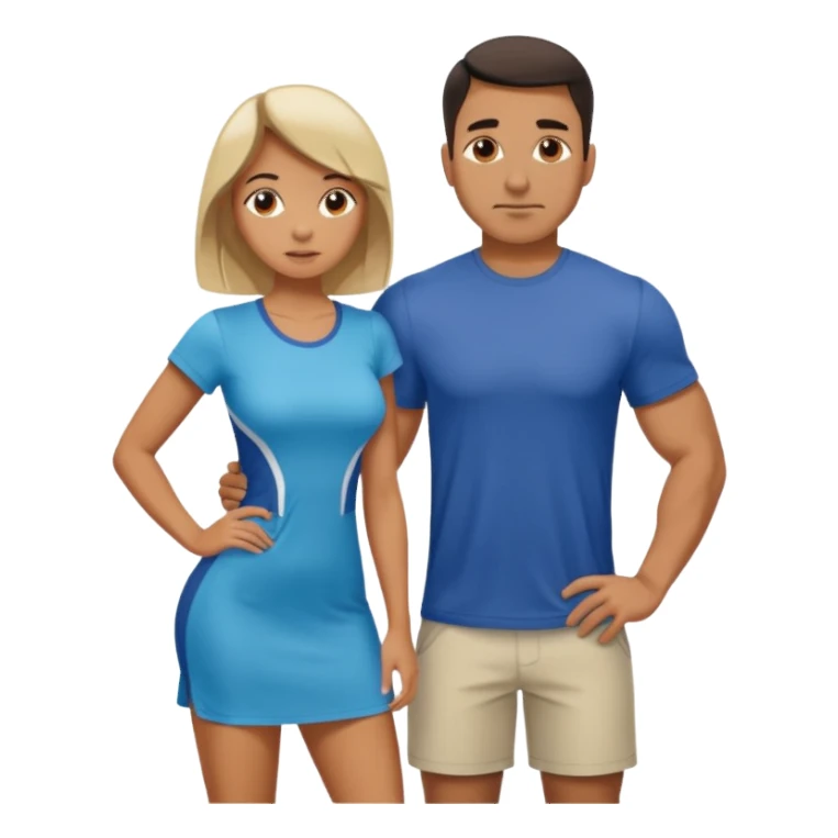 A women being bent over behind a Latino man sticker