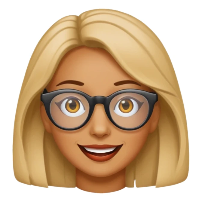 woman with joke glasses sticker
