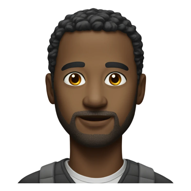 realistic portrait of a man sticker