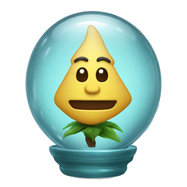 Vasija decorativa con un cristal sticker