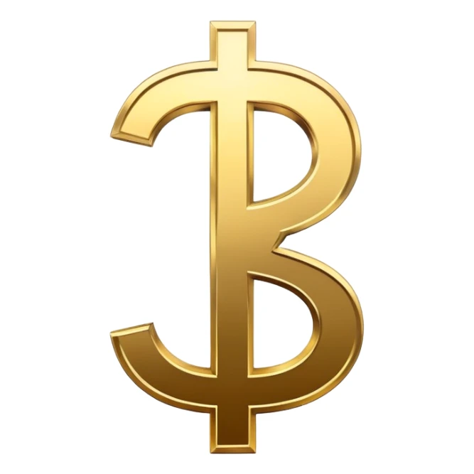 a dollar sign with a minus infront of it sticker