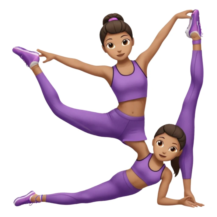 make sa one girl doing split with only 1 pair of legs sticker