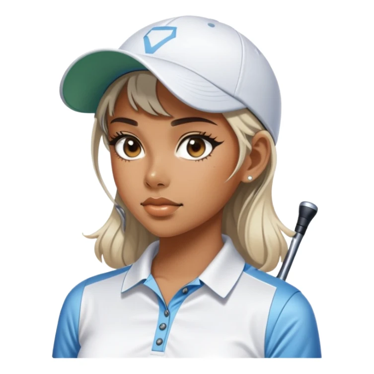 sorayama girl golfing sticker