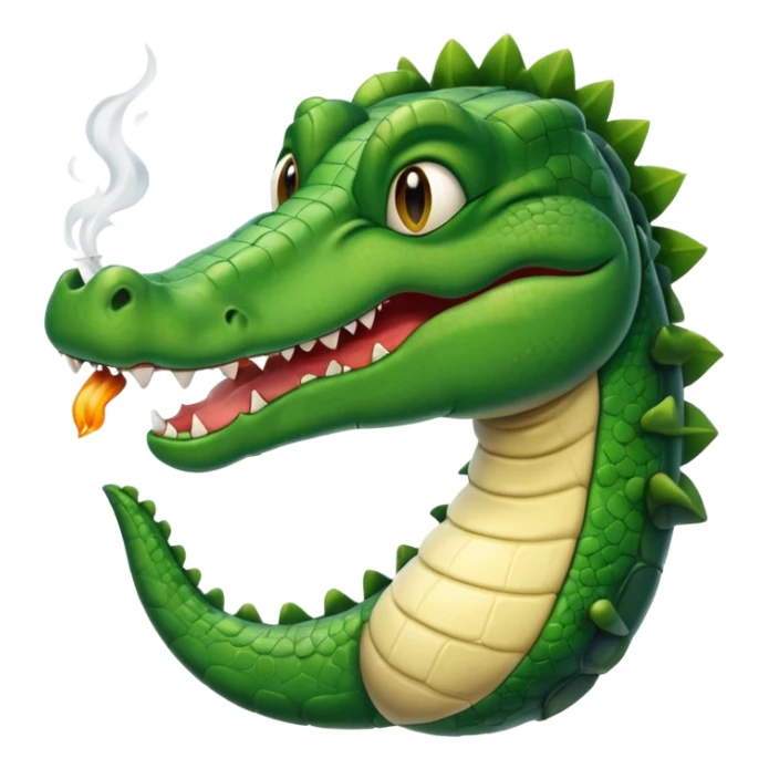 Un alligator habillé en smoking faisant un sourire sticker