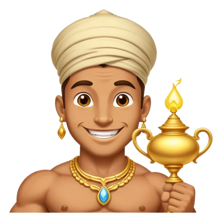 genie of the lamp sticker