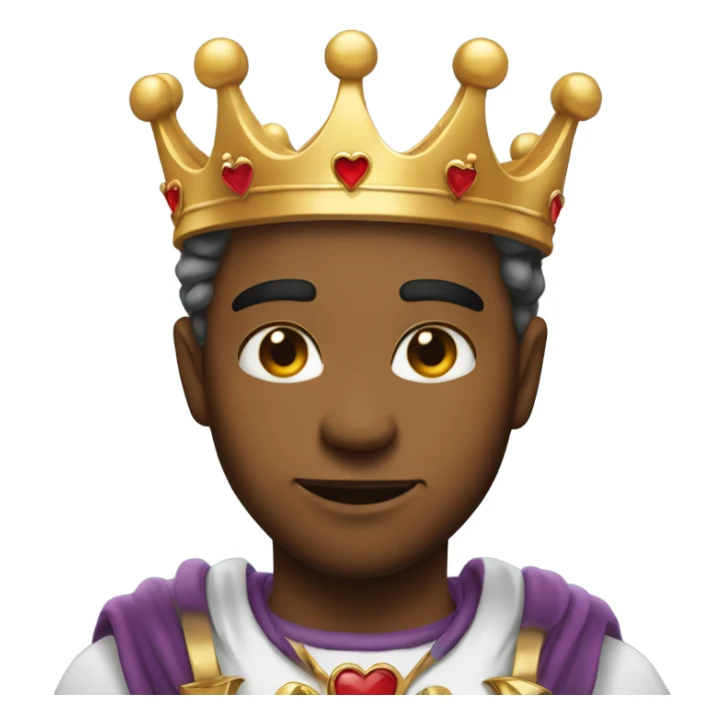 ❤️‍🔥wearing👑 no person just heart and crown  sticker