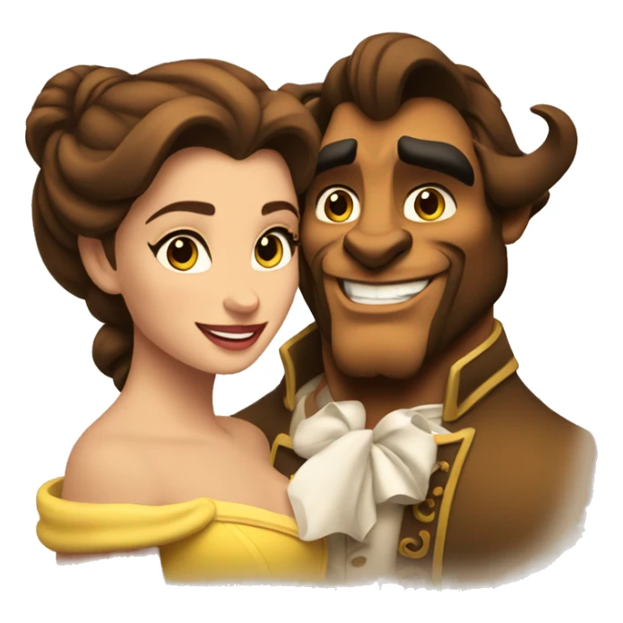 Beauty and the beast sticker