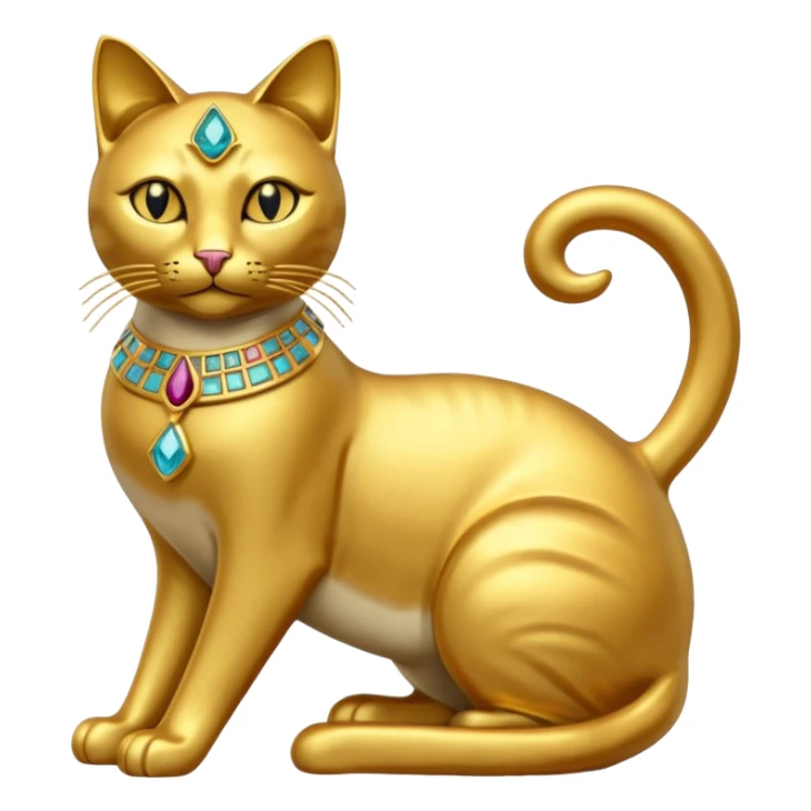 Egyptian Cats: Cat statue with gems









 sticker