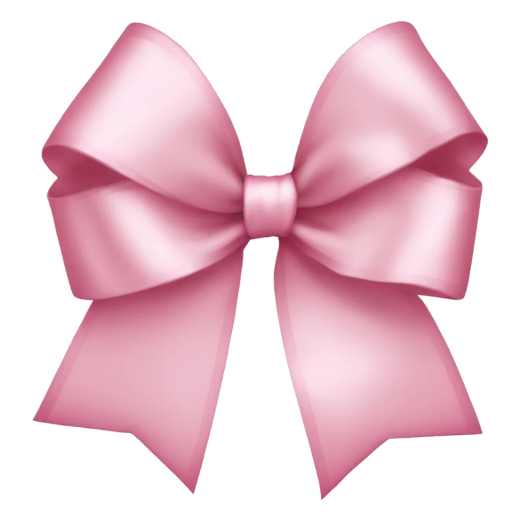 light pink ribbon bow sticker