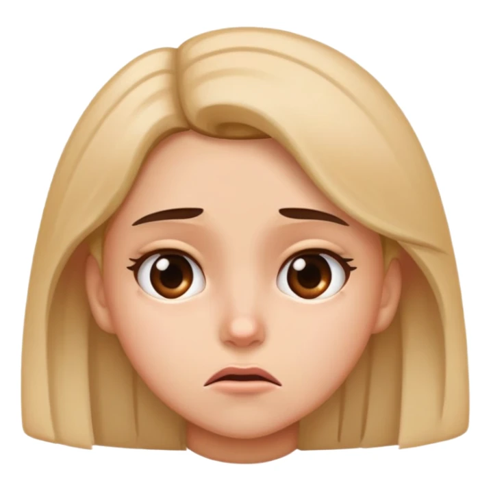 Girl with the most disgusted face sticker