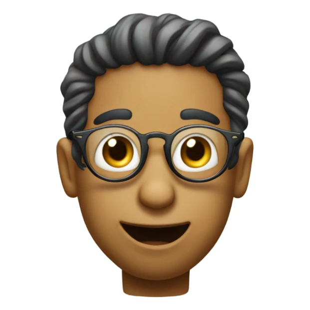 Un mono con lentes y una bebida sticker