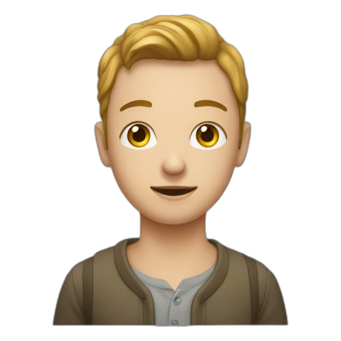 Personne qui bave avec les yeux coeur sticker