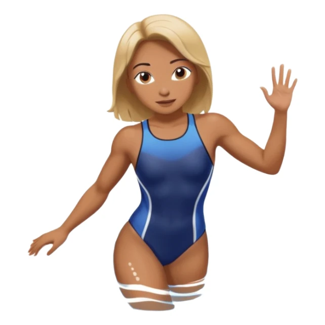 girl swimming athlete sticker