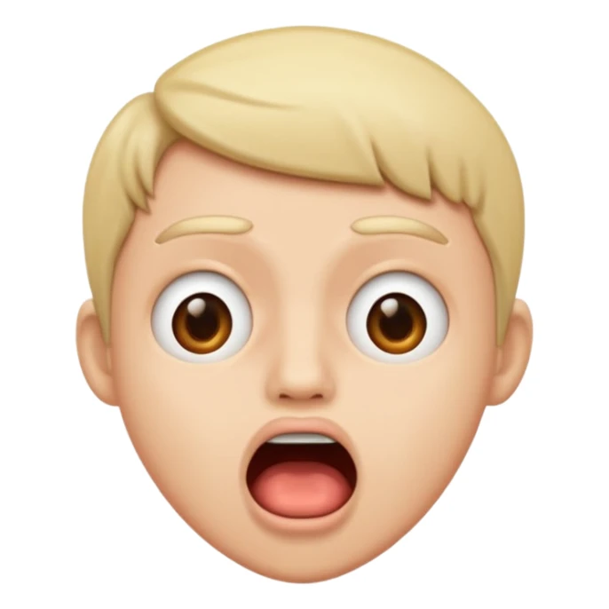 open mouth with confused look sticker