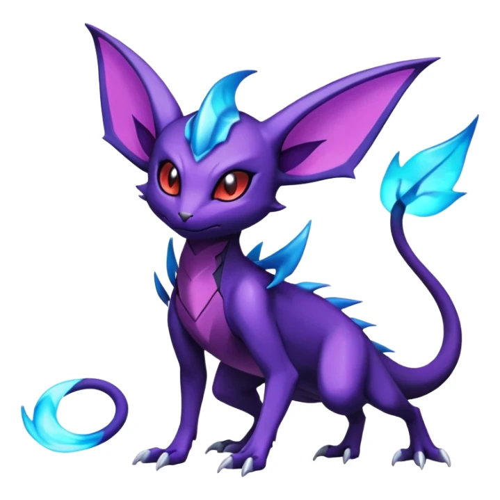Salandit-Noivern-Espeon-Hybrid (Full body) sticker