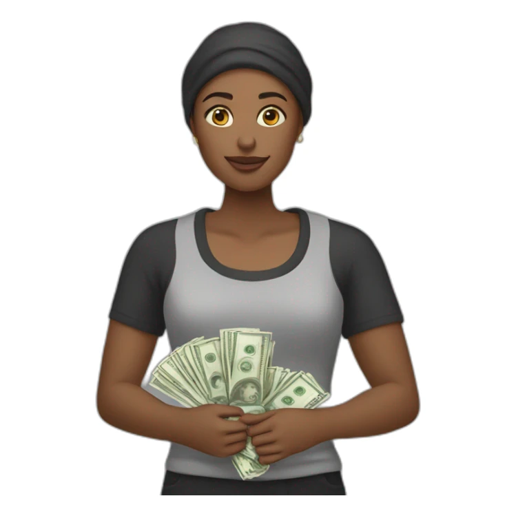 iman gadzhi holding money sticker