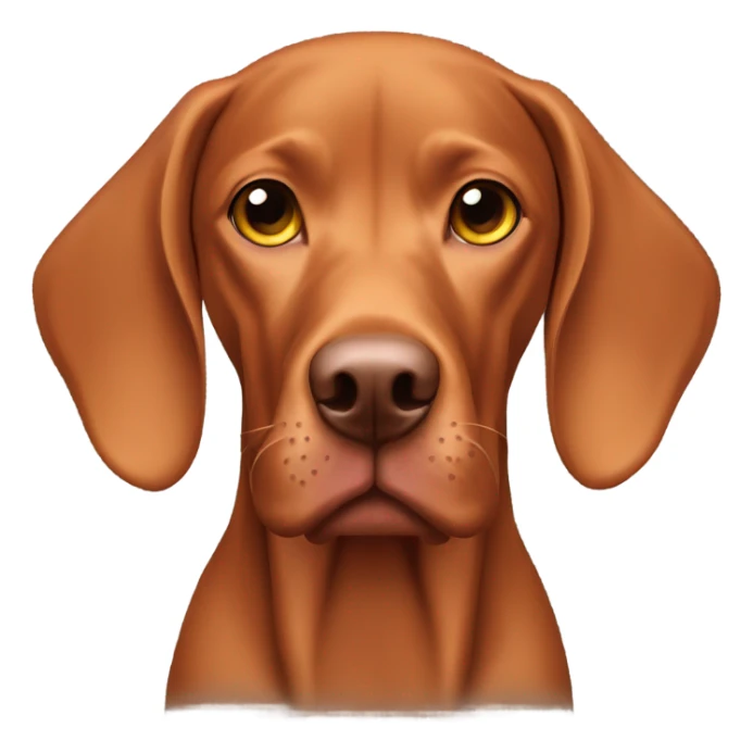 Hungarian vizsla ginger dog sticker