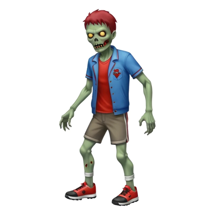 sportmen zombie full body sticker