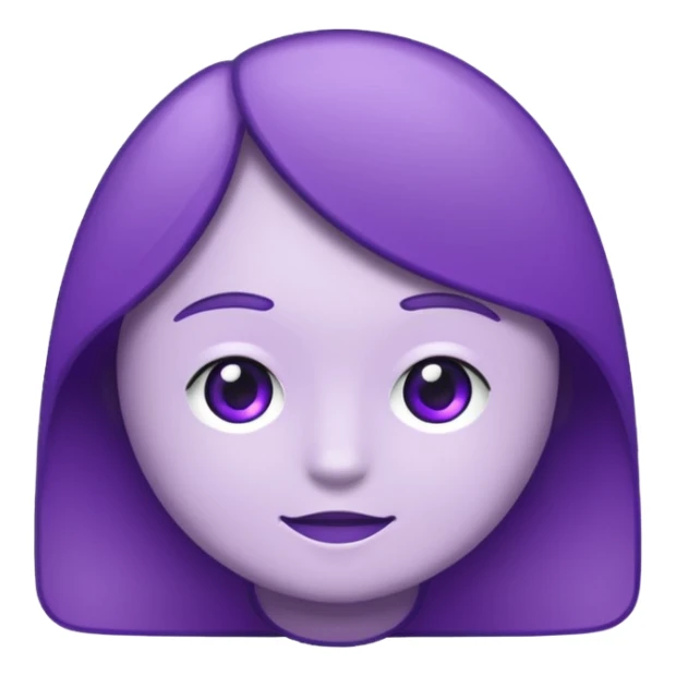text that spells "me" in a shiny purple font sticker with white outline sticker