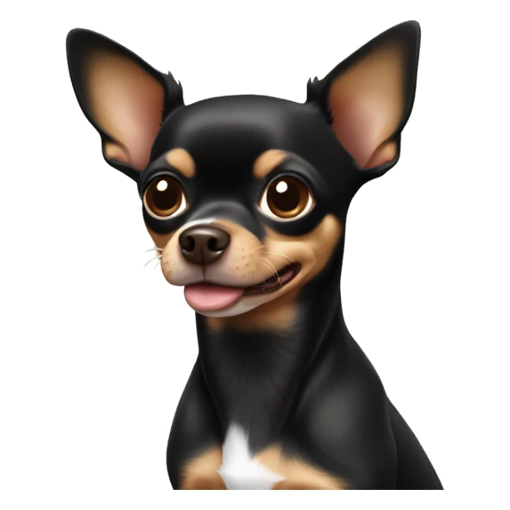 Black an brown chihuahua sticker