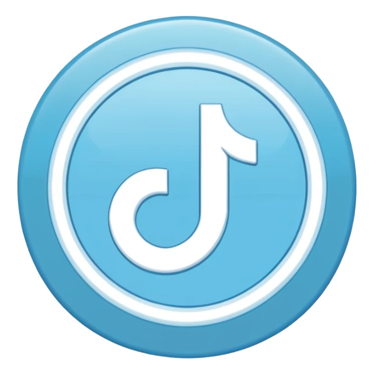 A sky-blue circle and a ☑️ With a Verified type tiktok checker symbol Verified  sticker
