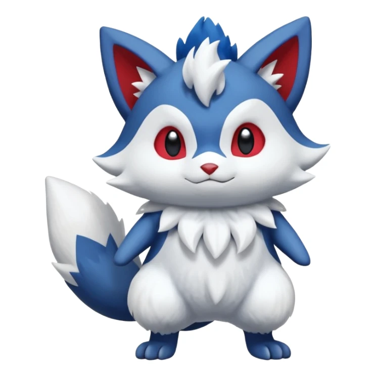 Meowstic-Zangoose-Fakémon-hybrid-creature (full body)  sticker
