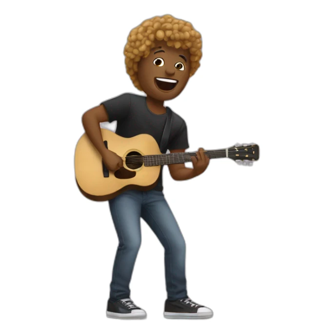 Un artiste a un concert sticker